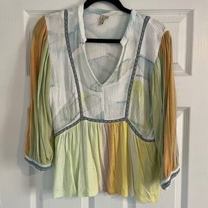 Anthropologie tie dye top